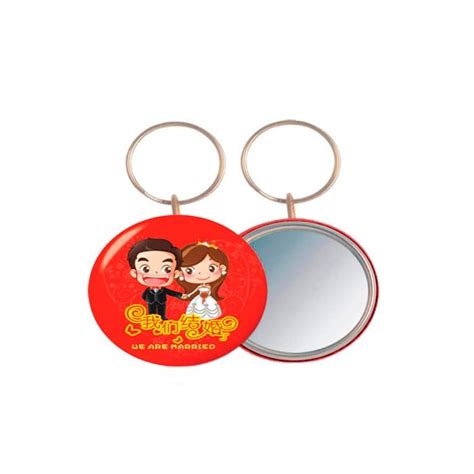 Llavero Con Espejo Chapa Mc-507 100 Uds
