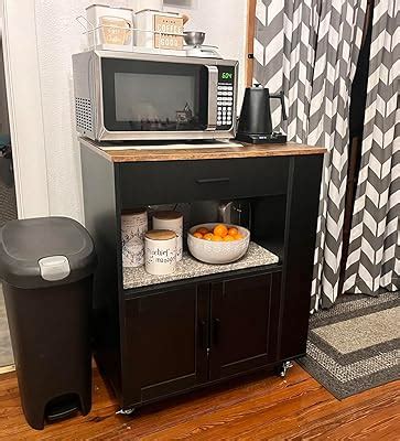 Giantex Rolling Kitchen Island with Spice Racks, India | Ubuy