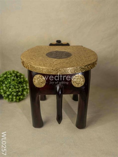 Elephant stool - 15 inch (Metal fitting) - WL0257 – Wedtree