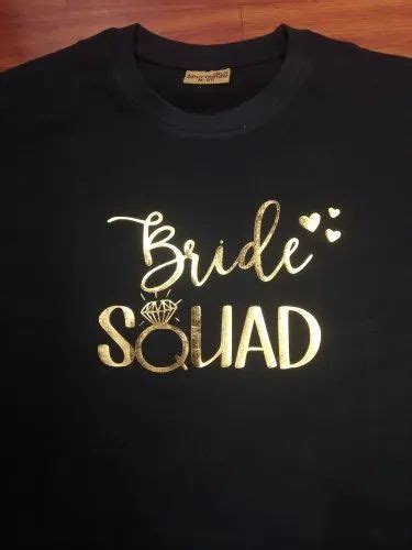 Printed T-Shirt - Vinyl Gold Print T-Shirt Manufacturer from Mumbai