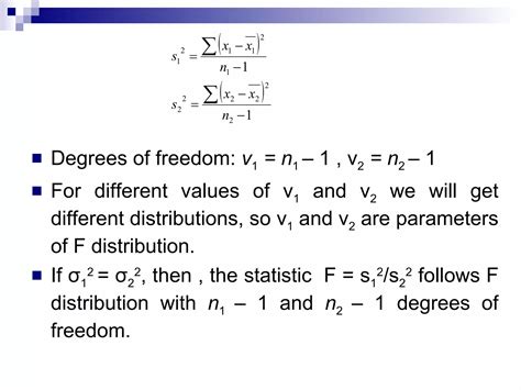 F Distribution | PPT