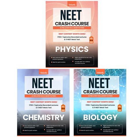 Vedantu NEET 2025 Crash Course - 3 Books | Physics, Chemistry, Biology