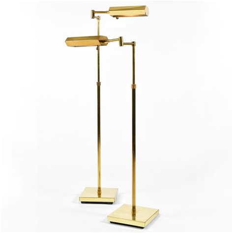 Pair of Mid-century brass floor lamps | Valerie Wade