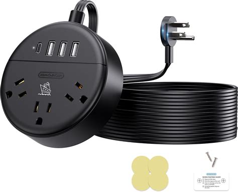 Amazon.com: NTONPOWER Flat Plug Extension Cord, Ultra Thin Extension ...