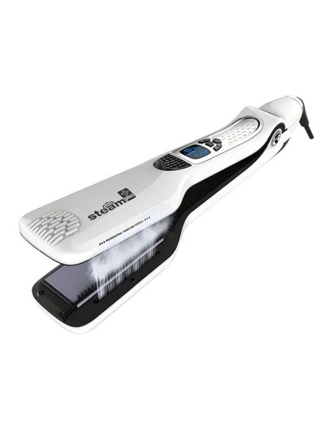 Cepillo alisador de cabello de uso dual con vapor para cabello seco y ...