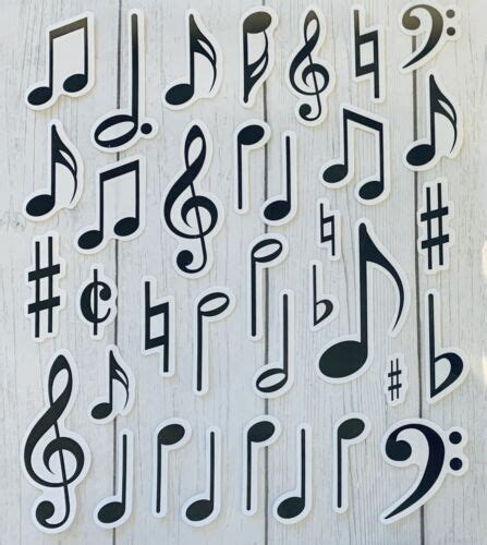Music Notes Stickers Papercraft Scrapbook Planner India | Ubuy
