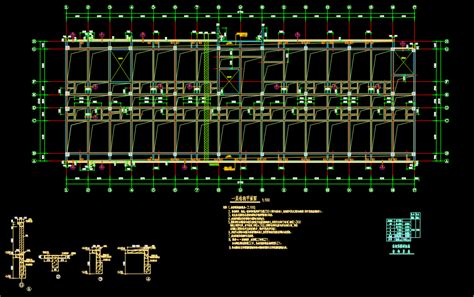 4层装配式框架结构宿舍楼结构施工图纸免费下载 - 混凝土结构 - 土木工程网