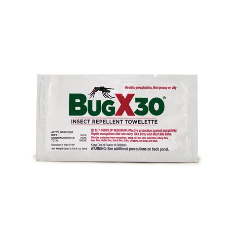 BugX30 Insect Repellent Wipes DEET, Bulk #12643 | Aero Healthcare USA