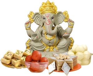 TIED RIBBONS Eco friendly Clay Ganesha Idol for Ganesh Chaturthi ...