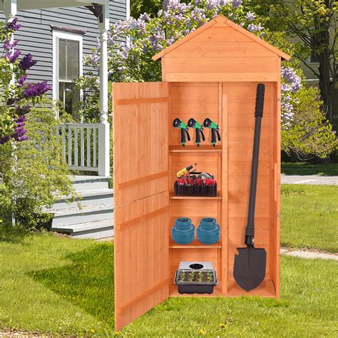 Vlastar Outdoor Storage Shed - Wood Garden Storage India | Ubuy