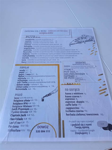 Menu at Paleta Food&Friends restaurant, Kórnik