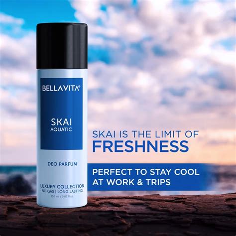 Bella Vita Luxury SKAI AQUATIC No Gas Deodorant Body Parfum For Men ...