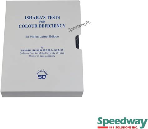 Speedway Surgical co Ishihara Test Chart Books for Color Deficiency 38 ...