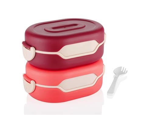 Buy OLMARTT KITCHENWARE Plastic Insulation 2 Compartment Lunch Boxes ...