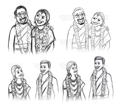 Illustrated Indian wedding invitation - From concept to card – SPORG Stores