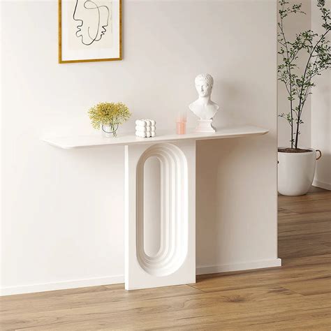 Modern Narrow Wood White Console Table/Entryway Table – PeelOrange.com