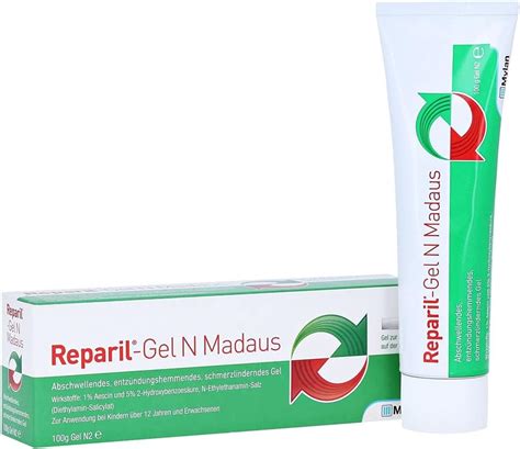 Meda Pharma Reparil Gel N Madaus 100g for Pain Relief & India | Ubuy