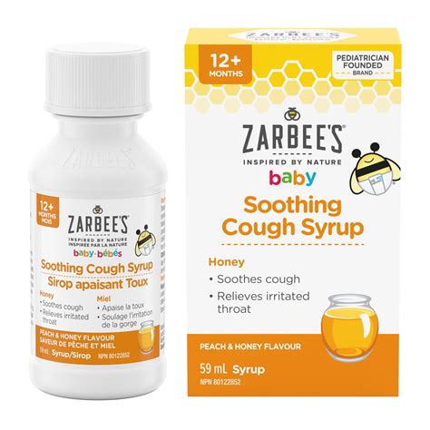 Zarbee's Baby Soothing Cough Syrup, Sore Throat Relief, Naturally ...