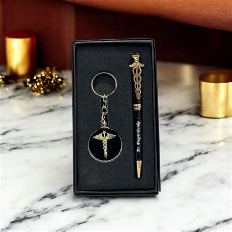 Customized Doctor Gift Set – Pen & Keychain with Name | India ...