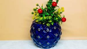 BUTMEE Ceramic Blue color planter pot for indoor and outdoor, plants ...