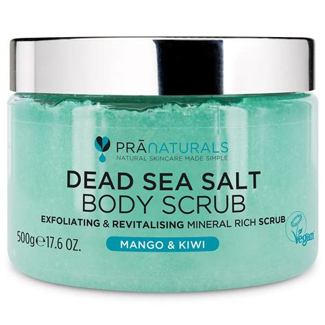 Pranaturals Dead Sea Salt Body Scrub 500g Hydrating And Moisturising ...