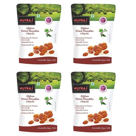 Nutraj Munakka Raisin (Abjosh) 800g (200g X 4) : Amazon.in: Grocery ...