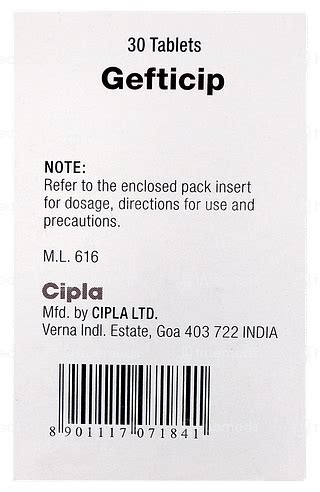 Gefticip 250 MG | Order Gefticip 250 MG Tablet Online at Truemeds