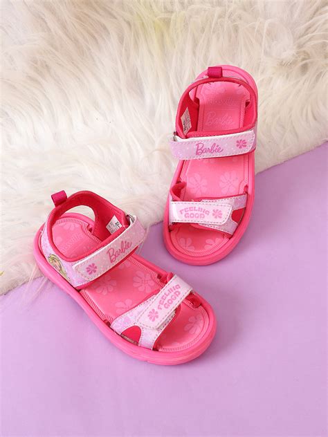 Kids Girls Barbie Printed Pink Sandals – Kidsville