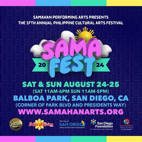 37th Annual Philippine Arts Cultural Festival - 2024 Sama Fest, Balboa ...