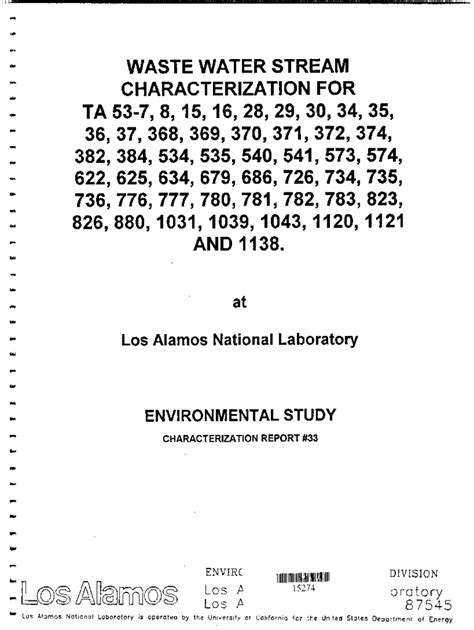 Fillable Online Waste water/storm water characterization and toxicity ...