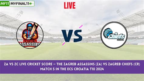 ZA vs ZC Live Score: Scorecard, Ball by Ball Commentary - Match 5, ECS ...