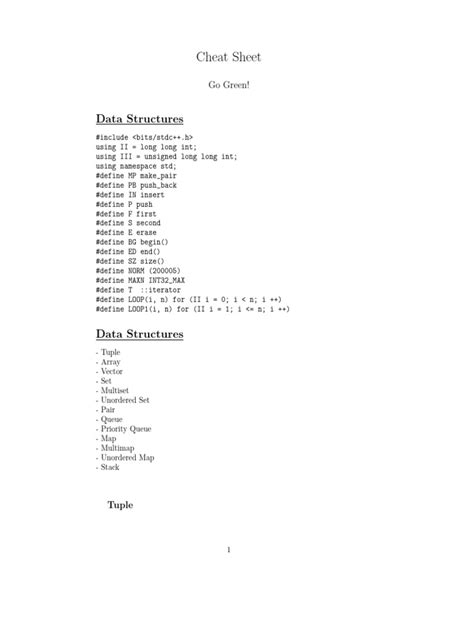 Image result for Data Structures Cheet Sheet