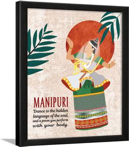 Chaka Chaundh – Manipuri Dance Quotes Wall frame –Indian Classical ...