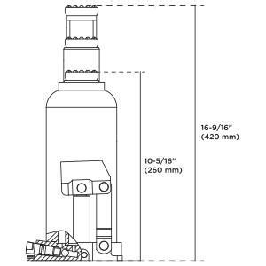 GROZ 32 Ton Hydraulic Bottle Jack with Load Limiting Device | 32 Ton ...