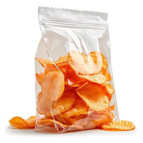 Crispy potato chips packet png style on white background | Premium AI ...