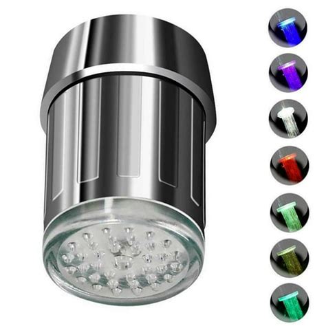 Multi Colors Changing LED Light Stream Faucet Tap Adapter (1 Pc) – Homitat