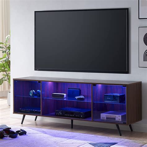 OKD Modern TV Stand Wood for 75 Inch TVs, Dark India | Ubuy