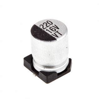 220uF / 16V Aluminum Electrolytic Capacitor | Robodo