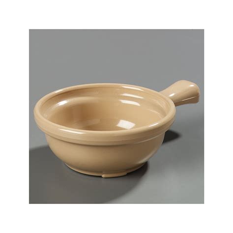 700619 - Handled Soup Bowl 8 oz, 4-5/8" - Stone | Carlisle FoodService ...