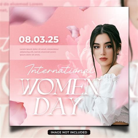 Womens day social media poster design template | Premium PSD
