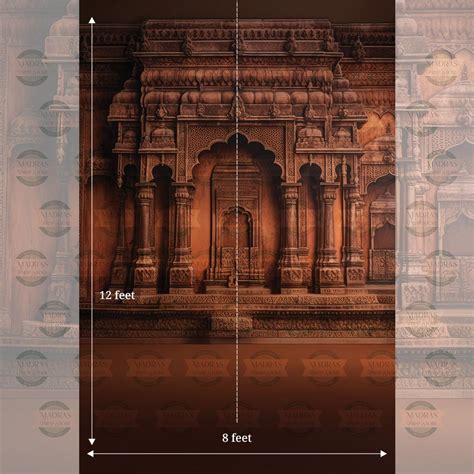 Heritage Fort - Printed Backdrop - Fabric - 8 by 12 Feet – Madras Prop ...