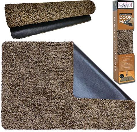 ASOKAM Super Absorbent Mud Mats - Home Entry Floor Mat - Non Slip PVC ...