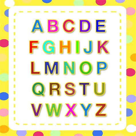 English alphabet | Premium PSD