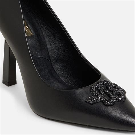 Buy Aldo Dauphine Leather Black Heels Pumps Online