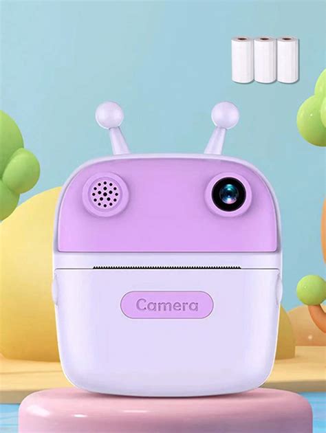 New HD Dual Camera Camera Mini Camera Photo Printing Photo Plus 3 Rolls ...