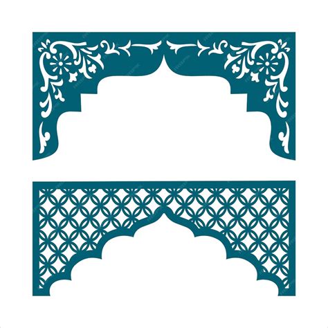 Laser cutting design for temple mandir jali partition arch for temple ...