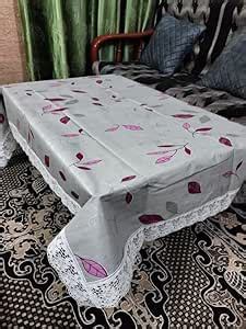 Buy ROYAL - NEST ™ Printed Red Leaf, Silver Color 2 to 4 Seater (40 ...