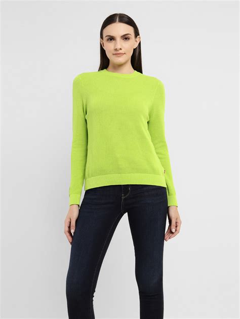 Women's Solid Round Neck Sweater – Levis India Store
