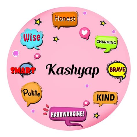 Buy ARTBUG Kashyap Name Customizable Stylish Fridge Sticker Magnet ...