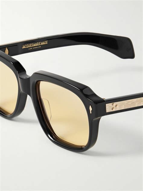 Jacques Marie Mage - Union D-Frame Acetate and Gold-Tone Sunglasses ...
